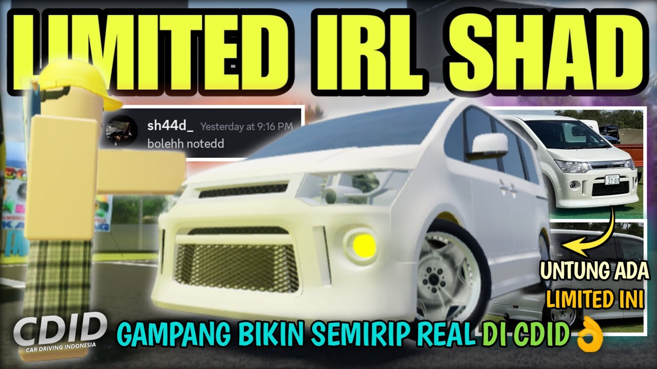 MOBIL SHAD OWNER DI REAL LIFE MENDADAK KAYAK LIMITED CDID, GUE BIKIN MIRIP | CDID V2.3 Roblox