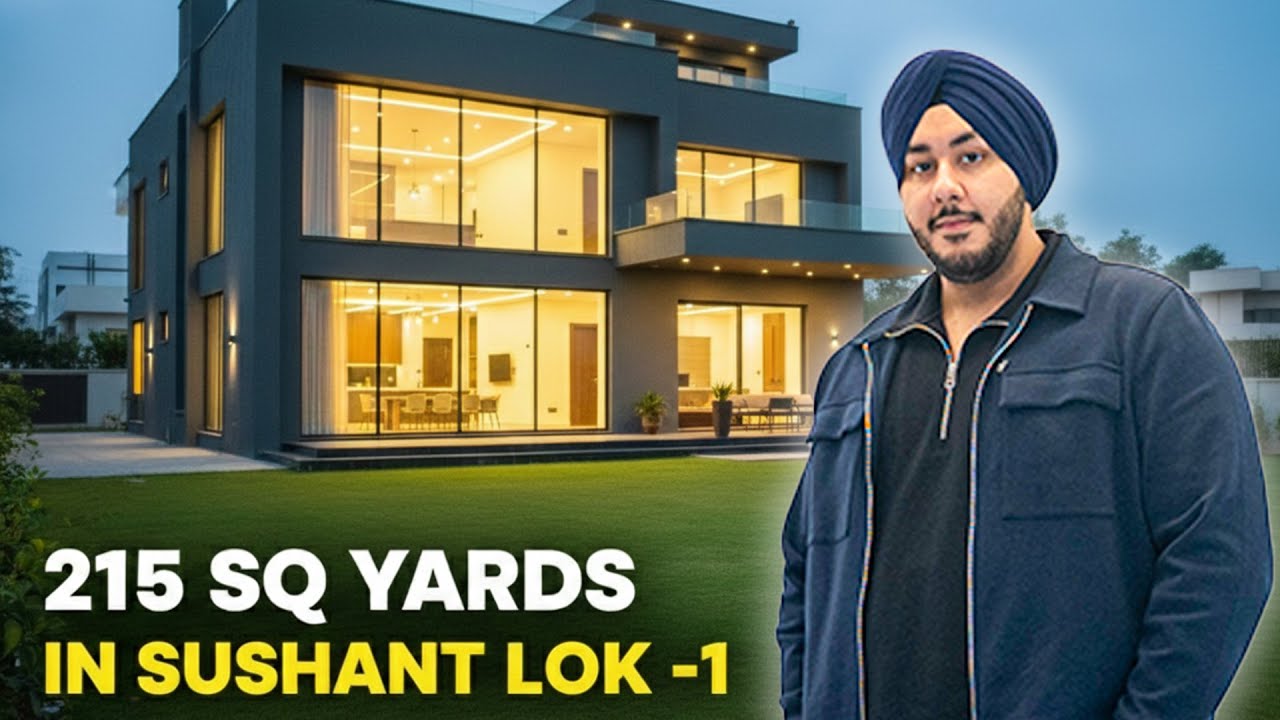🏆 7-Star Luxury 3BHK in Sushant Lok-1 | 215 SqYd West Facing | Ready to Move! #luxuryhomes #ytviral