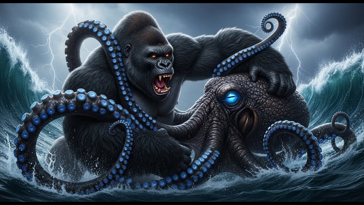 KONG VS. GIANT OCTOPUS: Epic Yacht Rescue Mission