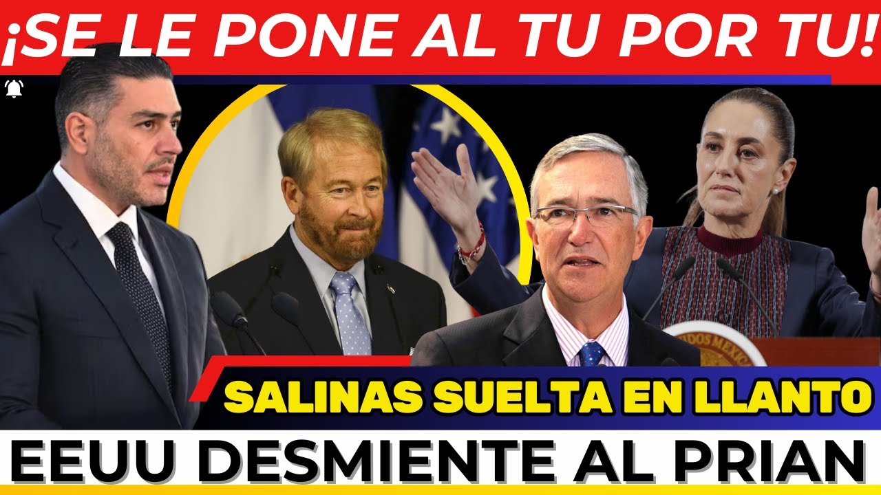 &iexcl;SUELTA EN LLANTO SALINAS PLIEGO! EEUU DESMIENTE al PRIAN. Sheinbaum SUELTA TODO