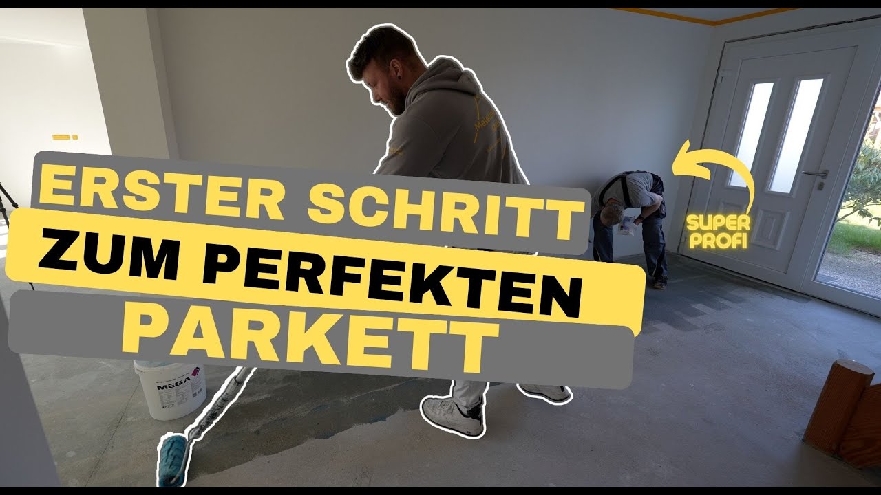 Estrich vorbereiten für Parkett