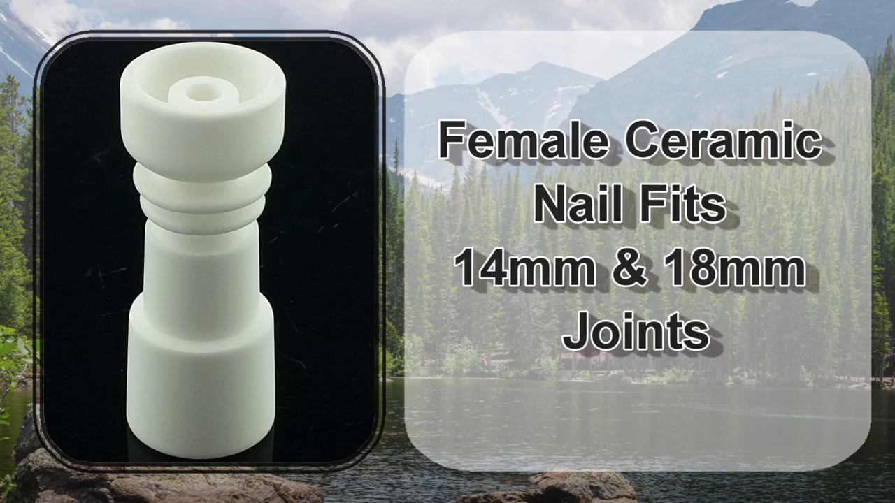 Female Domeless Ceramic Nail Fits 14mm & 18mm Joints