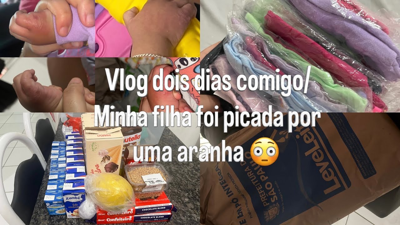 VLOG dois dias comigo mais comprinhas de roupa pela Shopee/ minha filha foi picada por uma aranha 😳
