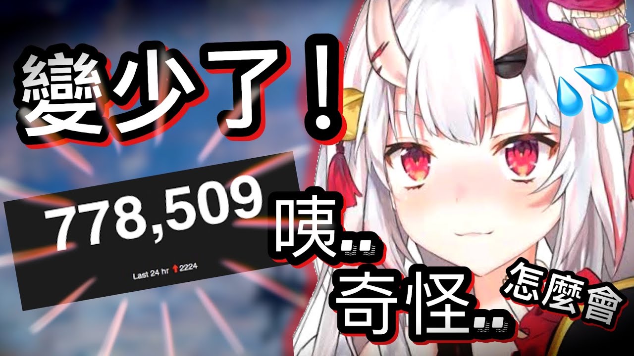 發現自己的訂閱數變少，心慌意亂的大小姐【百鬼綾目】【hololive 中文】