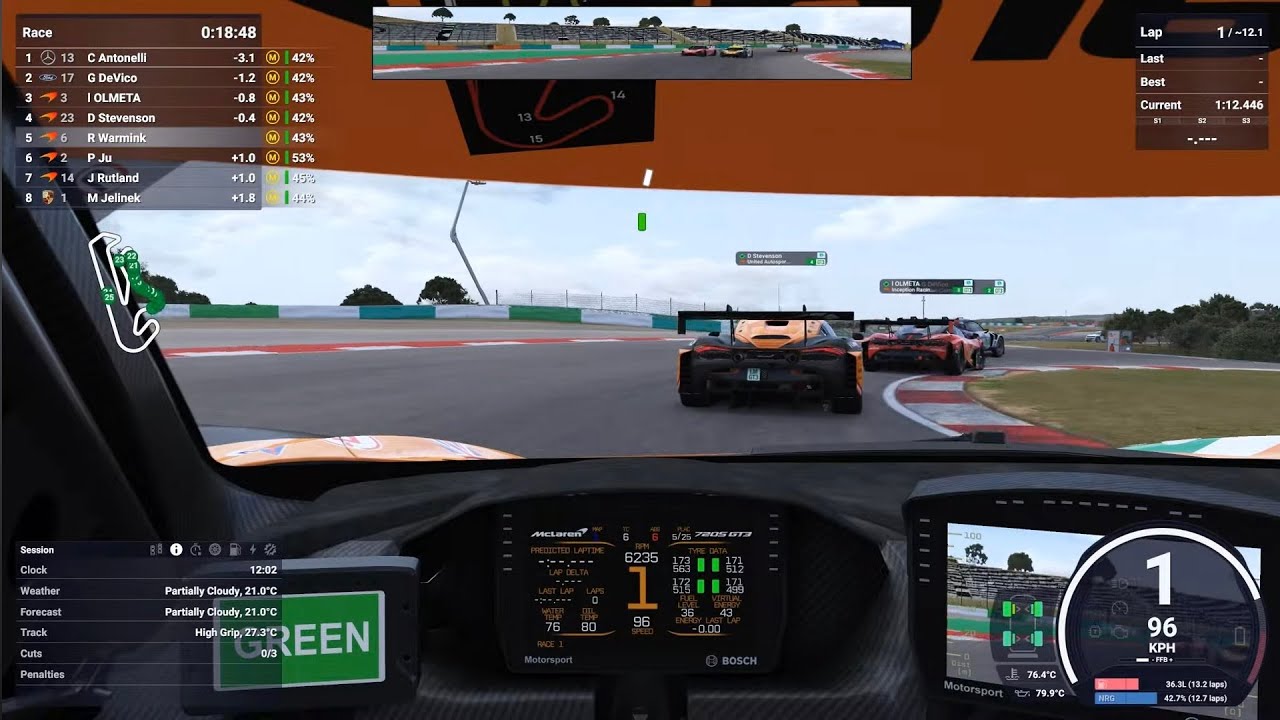 Le Mans Ultimate - Online race Portimão - Cockpit view