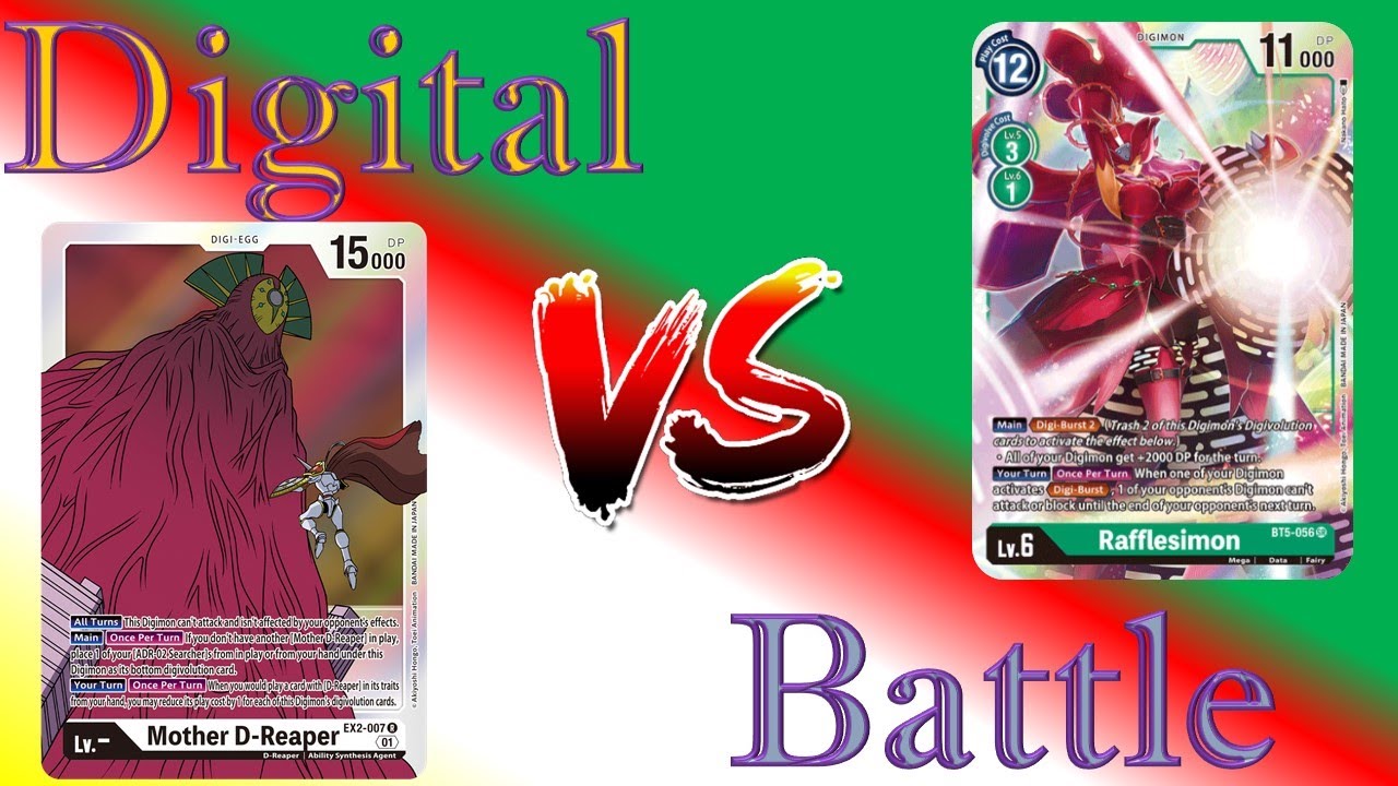 Digimon TCG BT9 [ENG]:Mother D-Reaper Vs Rafflesimon