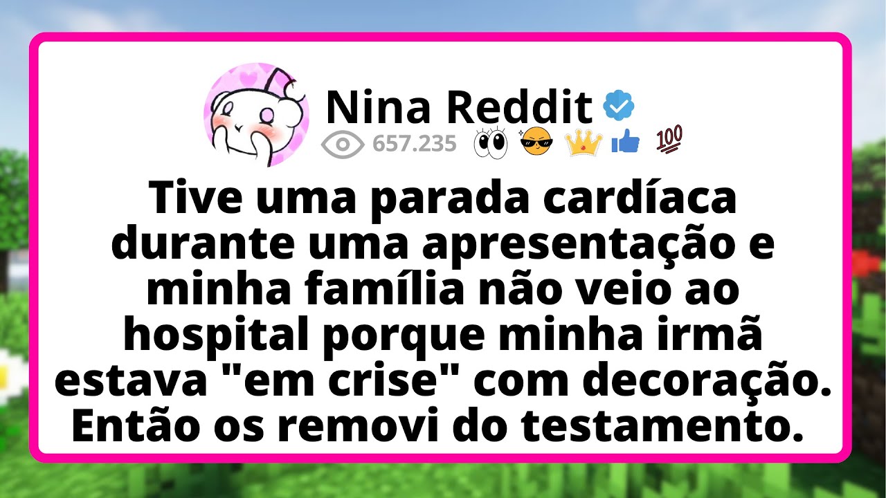 Tive UMA parada cardíaca durante uma APRESENTAÇÃO e minha família não veio ao HOSPITAL porque...