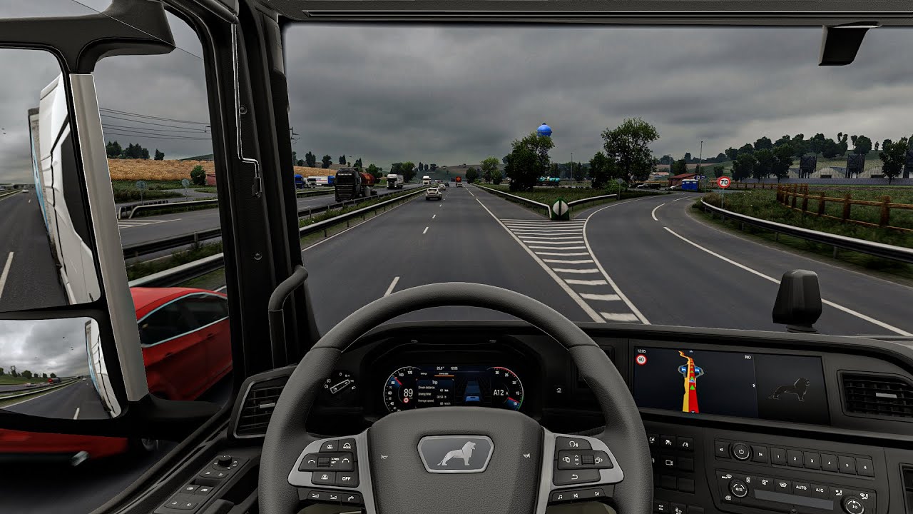4K Realistic Mod Ultra Graphic MAN Truck |Euro Truck Simulator 2 1.56 Snowymoon Mod Gameplay