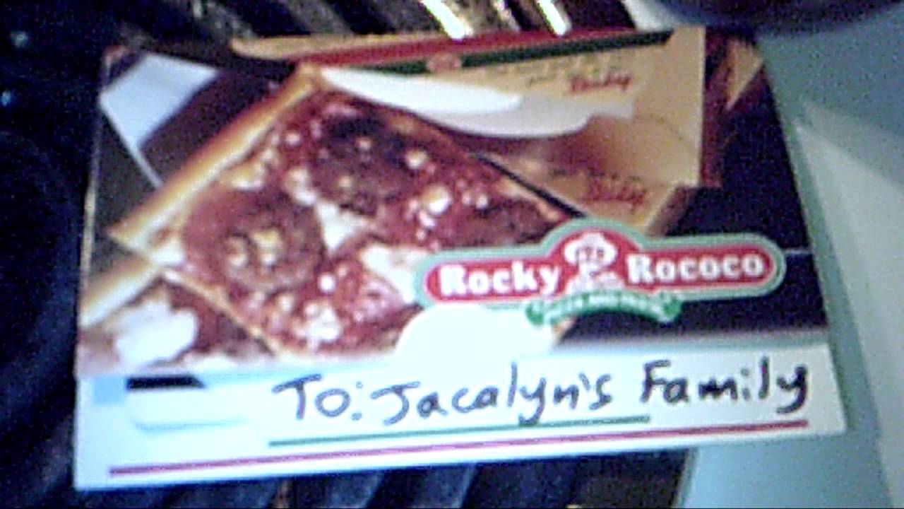 my dinner, Rocky Rococo Pizza