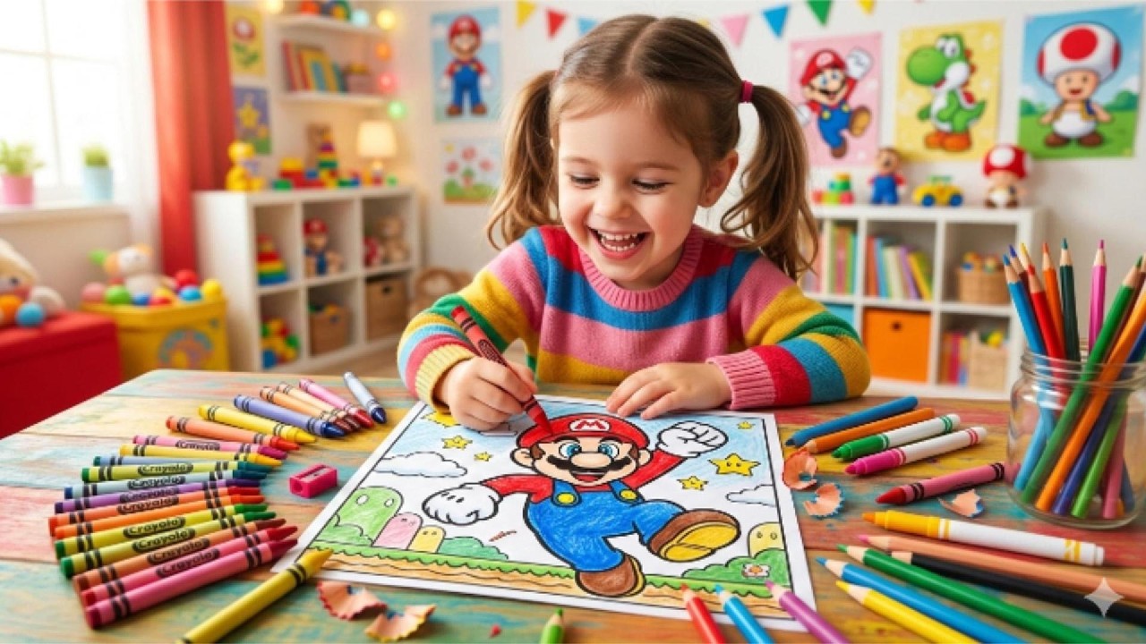 Super Mario Coloring for Kids | Easy & Fun Art