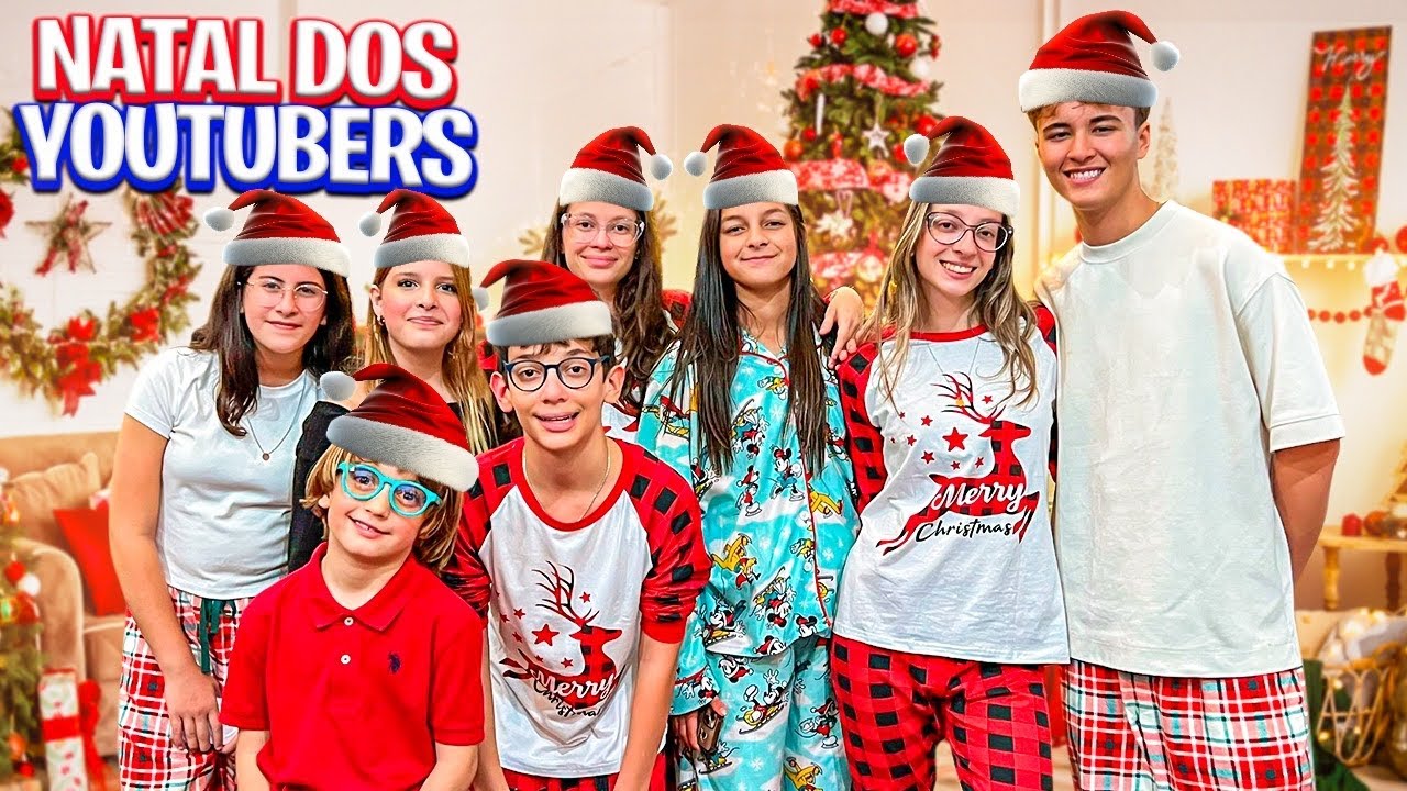 PASSAMOS A NOITE DE NATAL COM AMIGOS YOUTUBERS NA CASA DA FAMÍLIA MARIA CLARA E JP