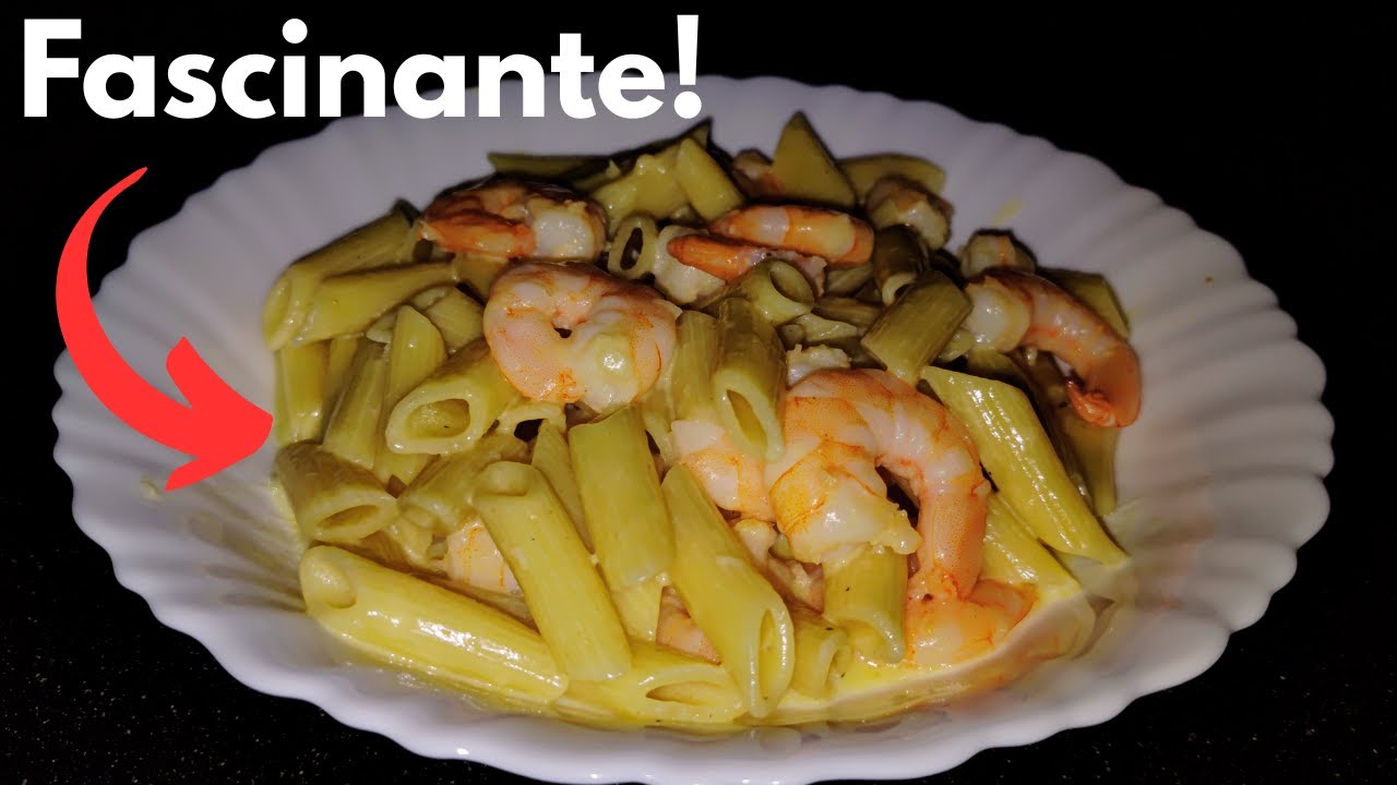 Esta receta se ha vuelto viral! Pasta con Crema de Leche y Camarones!