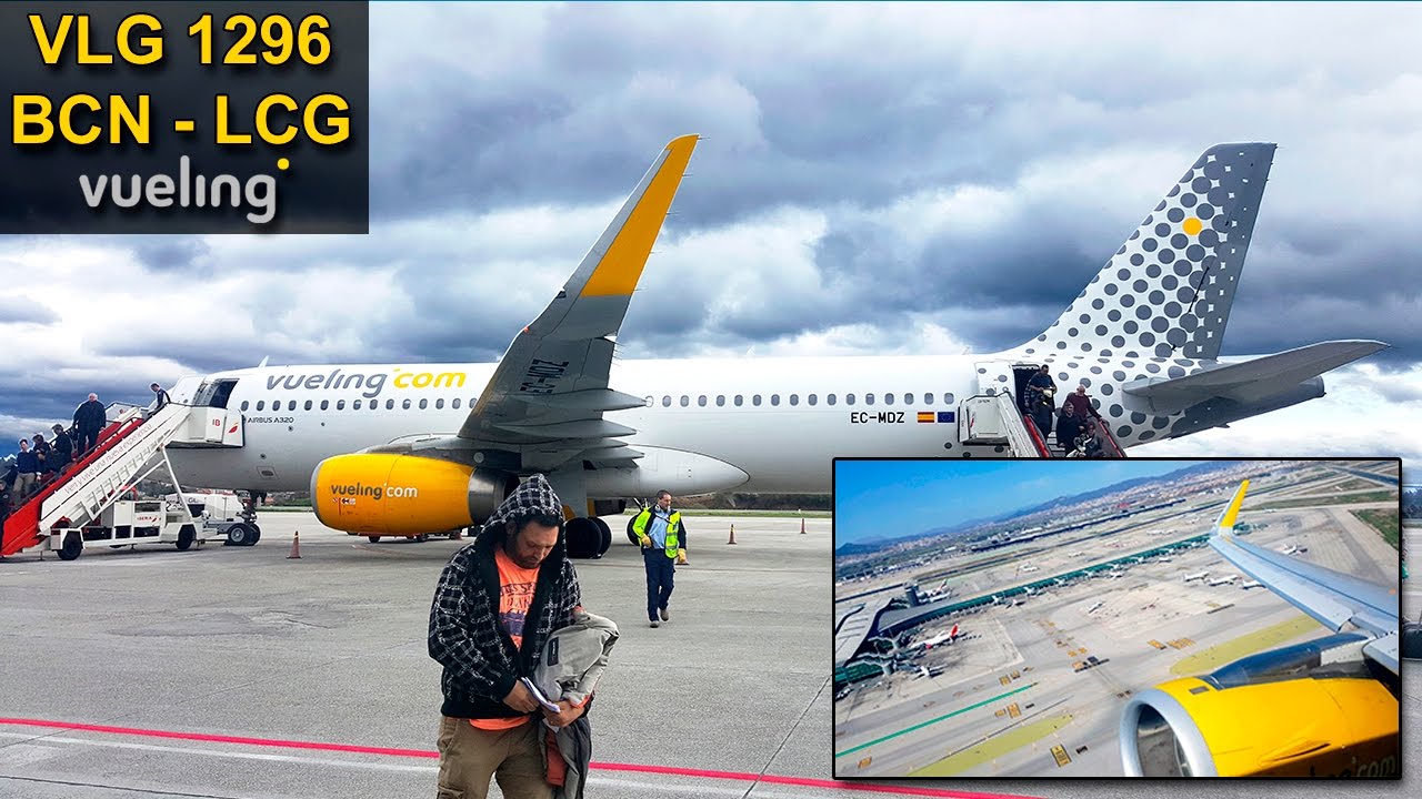 TRIP REPORT | Barcelona - A Coruña | VUELING Airbus 320 CEO | #AirForceJuan