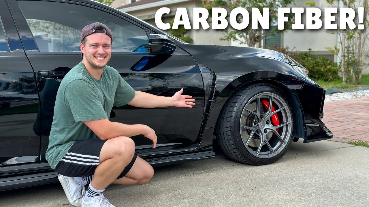 APR Carbon Fiber Fender Ducts Install on my Civic Type R!