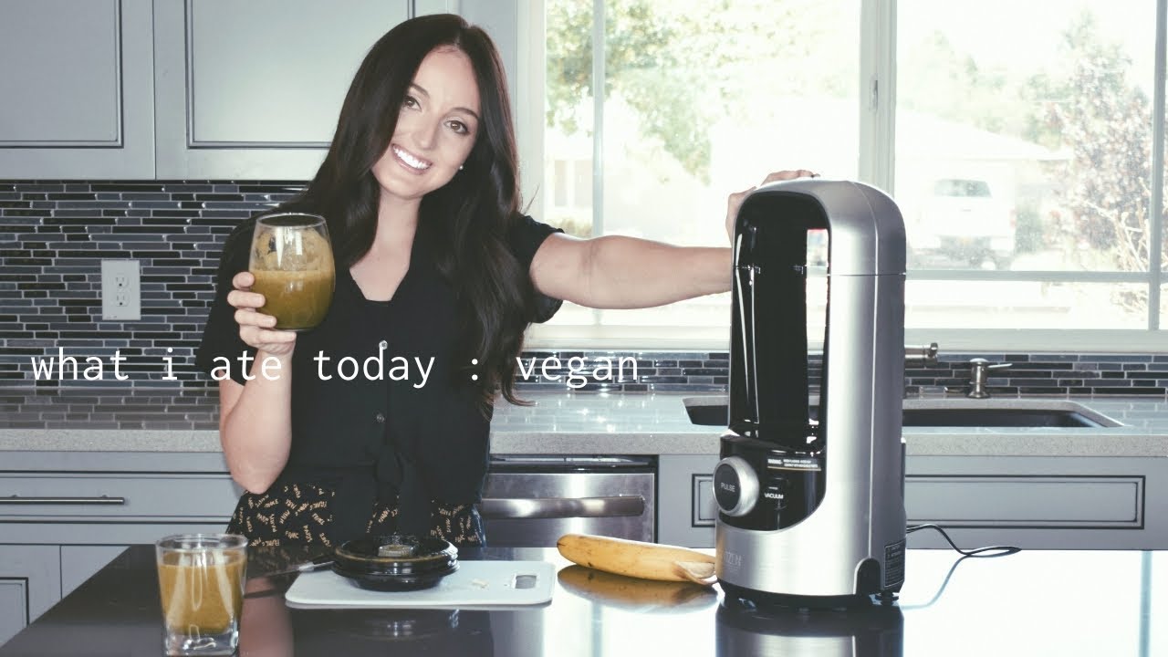 What I Ate Today ( Healthy and Vegan ) ft. Ozen 500 Vacuum Blender