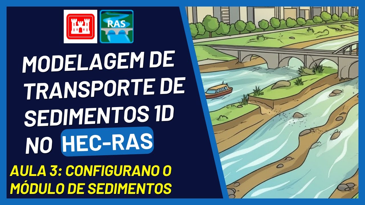 Modelagem de Transporte de Sedimentos 1D usando HEC-RAS - Aula 3: Configurando Módulo de Sedimentos