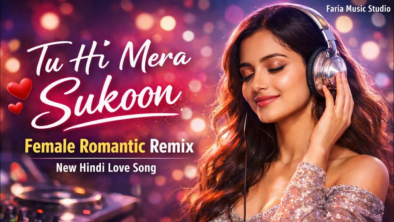 Tu Hi Mera Sukoon ❤️ | Female Romantic Remix Song | New Hindi Love Song 2026 | Faria Music Studio