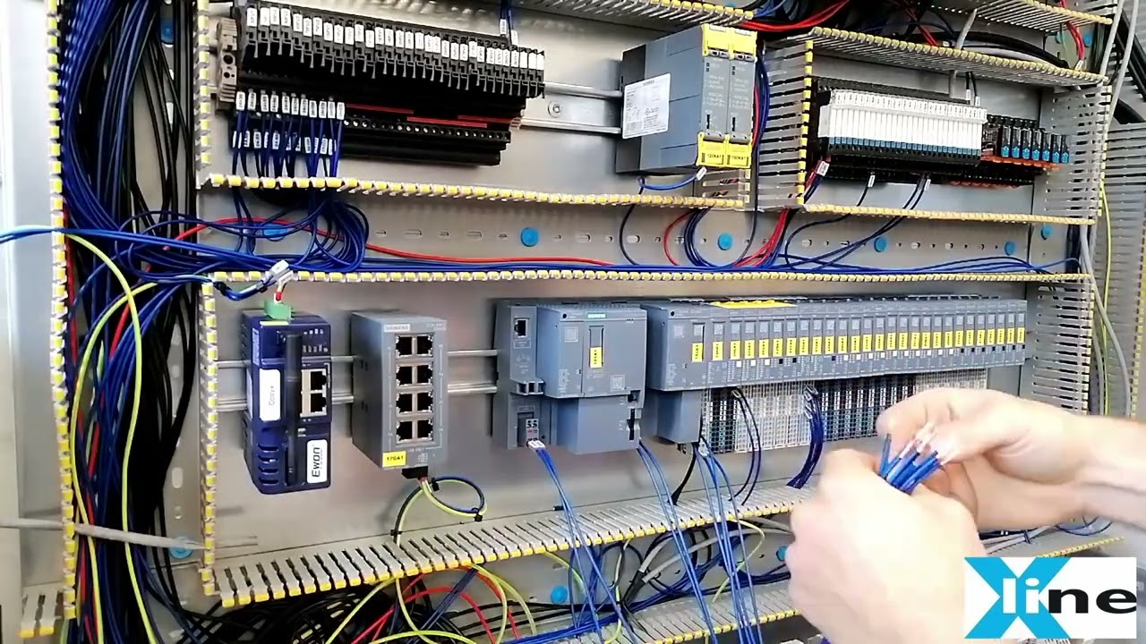 Time lapse video about wiring an easy electrical cabinet