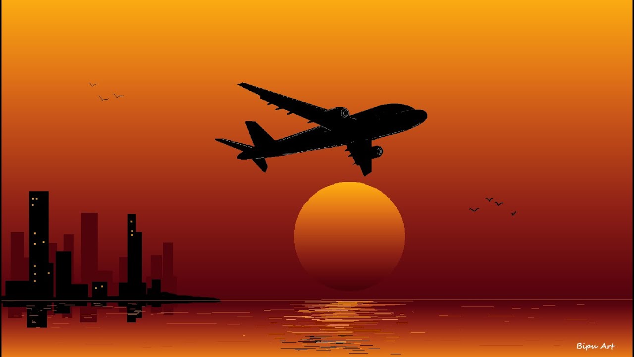 Airplane drawing on ms paint - Ms Paint Drawing |Ms Paint Drawing easy step by step|how to draw