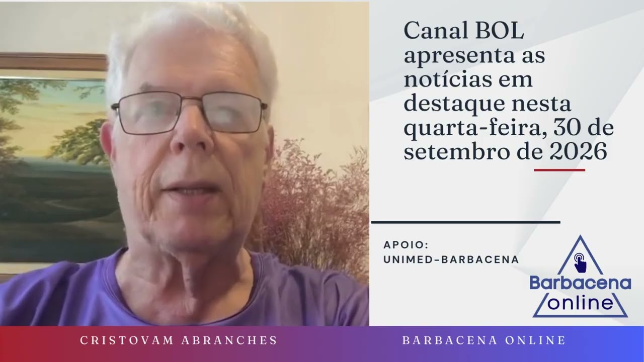 Not&iacute;cias em destaque com Cristovam Abranches. Quarta, 30 de setembro de 2026