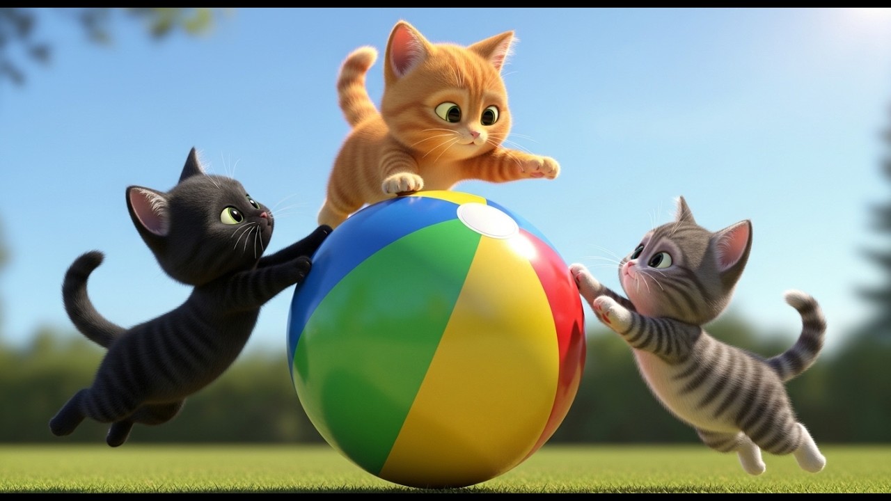 ☀️ Sunny Day Cat Parade! Funny Hats & Meow Songs