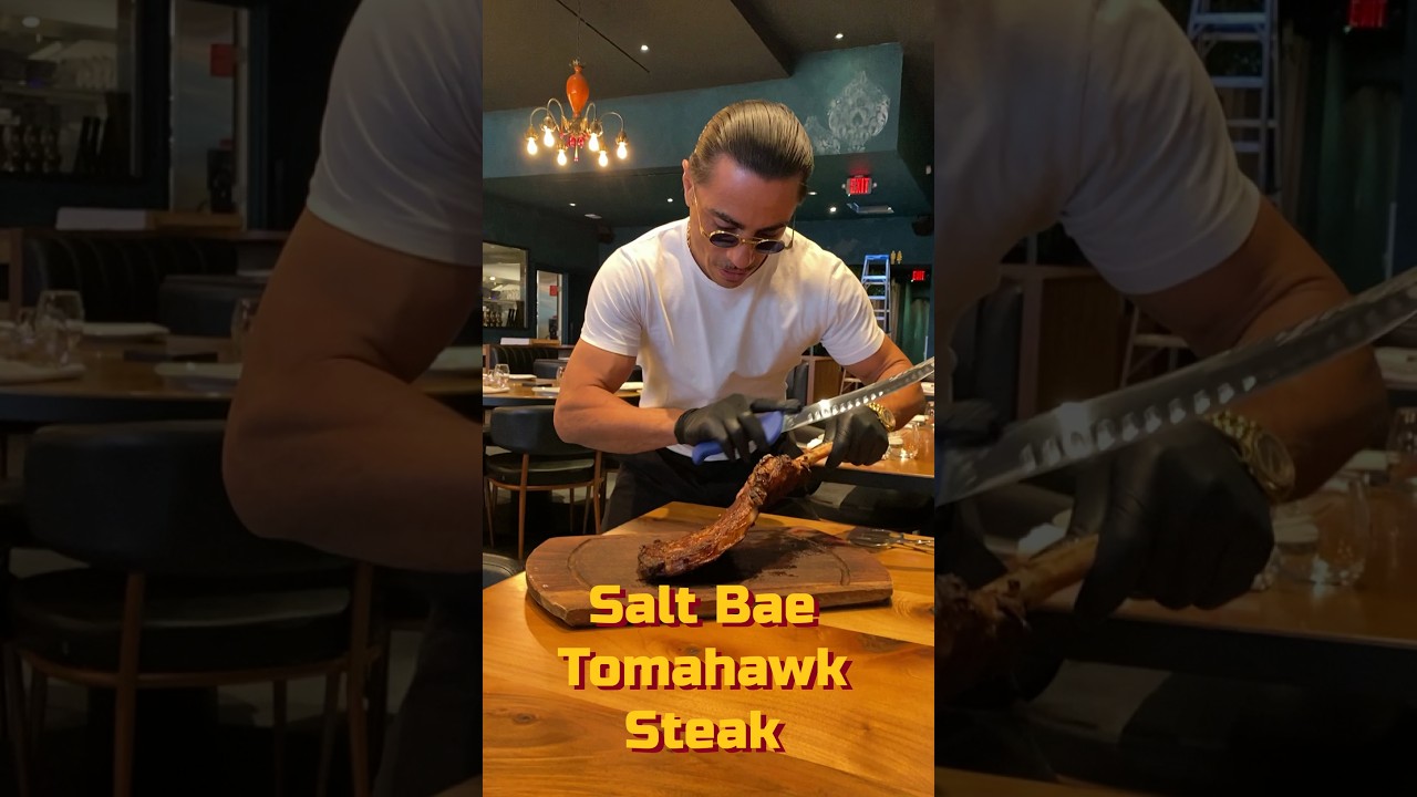 Блокбастер «Томагавк через локоть» за 275 долларов 🥩 Nusr-Et Salt Bae
