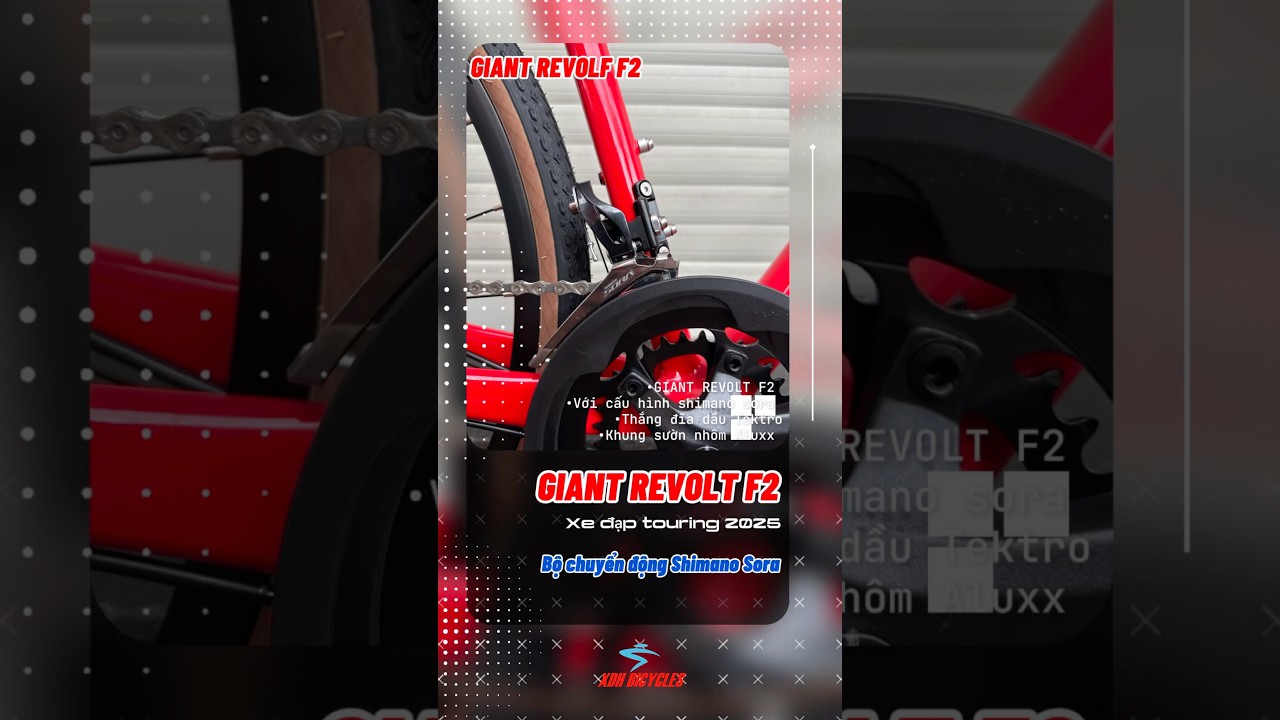 Xe đạp touring Giant Revolt F2 với cấu hình shimano sora và công nghệ nhôm Aluxx 