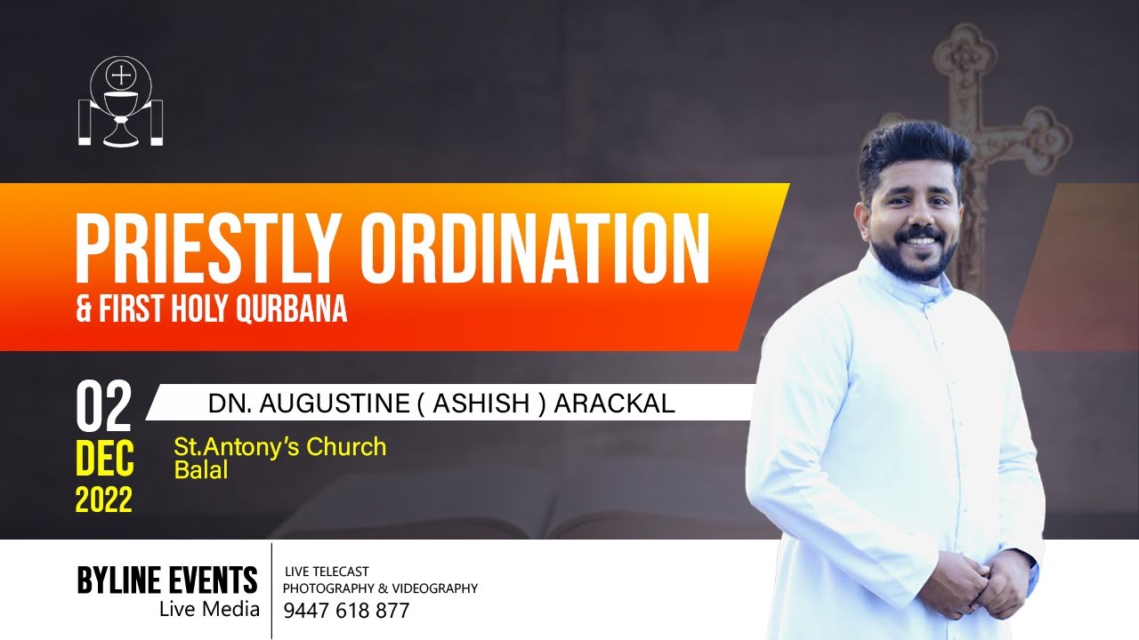 PRIESTLY ORDINATION | DN. AUGUSTINE (ASHISH) ARACKAL | 02-01-2023 | LIVE STREAMING