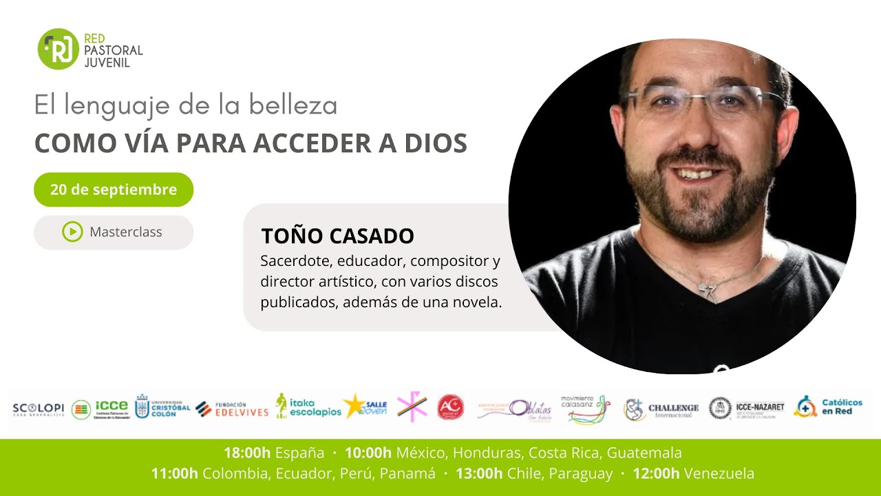 To&ntilde;o Casado: El lenguaje de la belleza como v&iacute;a para acceder a Dios #pastoraljuvenil #fe #arte