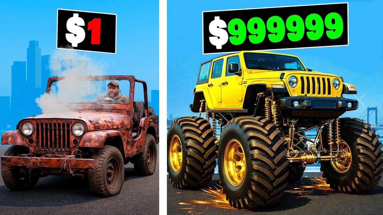 $1 to $1,000,000,000 JEEP in GTA 5!