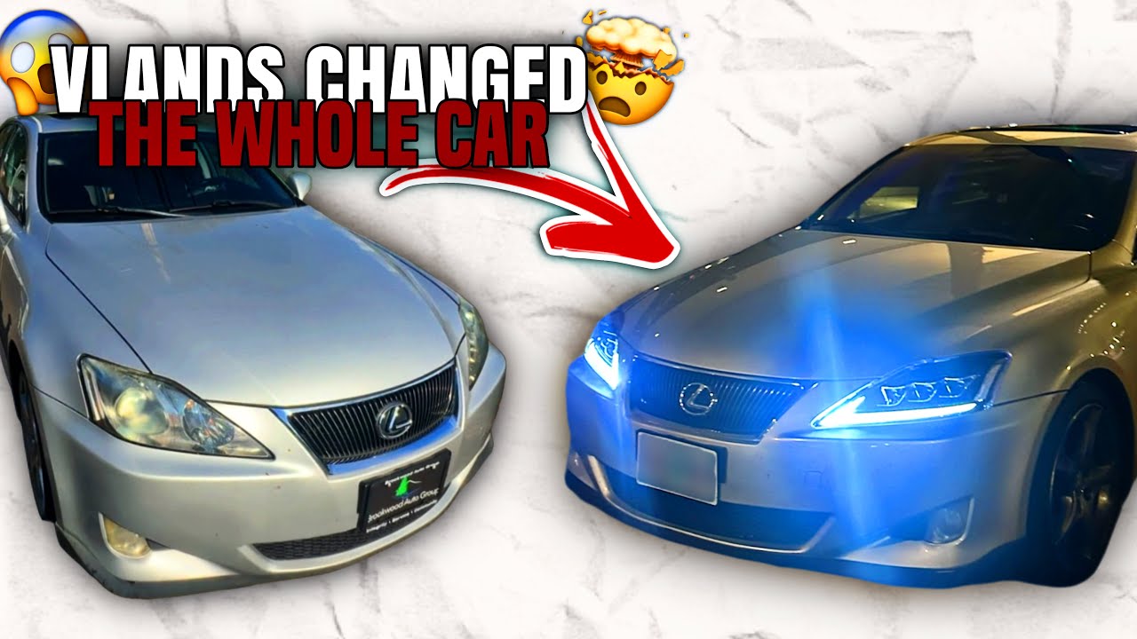 Установка фар и задних фонарей VLAND на мой Lexus IS250 2007 года выпуска