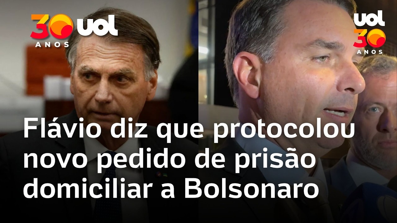 Flávio diz que teve audiência com Moraes para pedido de prisão domiciliar de Bolsonaro; veja