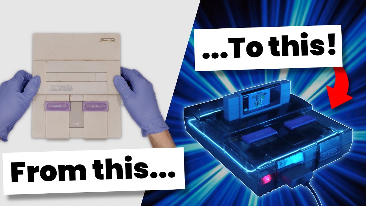 I made This SNES glow, but I almost destroyed it in the process.