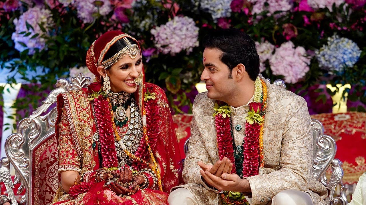 Akash Ambani-Shloka take 'pheras', Mrs Mehta gets emotional