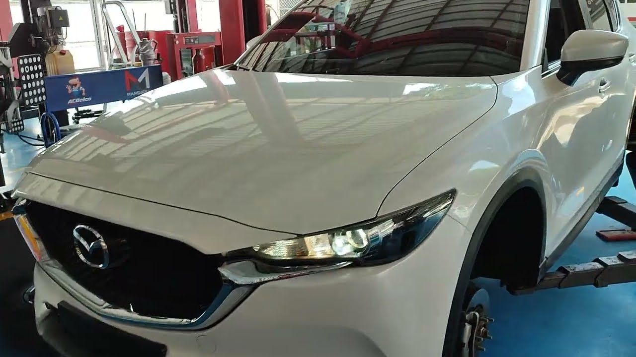 Mazda CX5 a&ntilde;o 2021 cambio de pastillas de freno traseras, entrar y salir del modo mantenimiento EPB