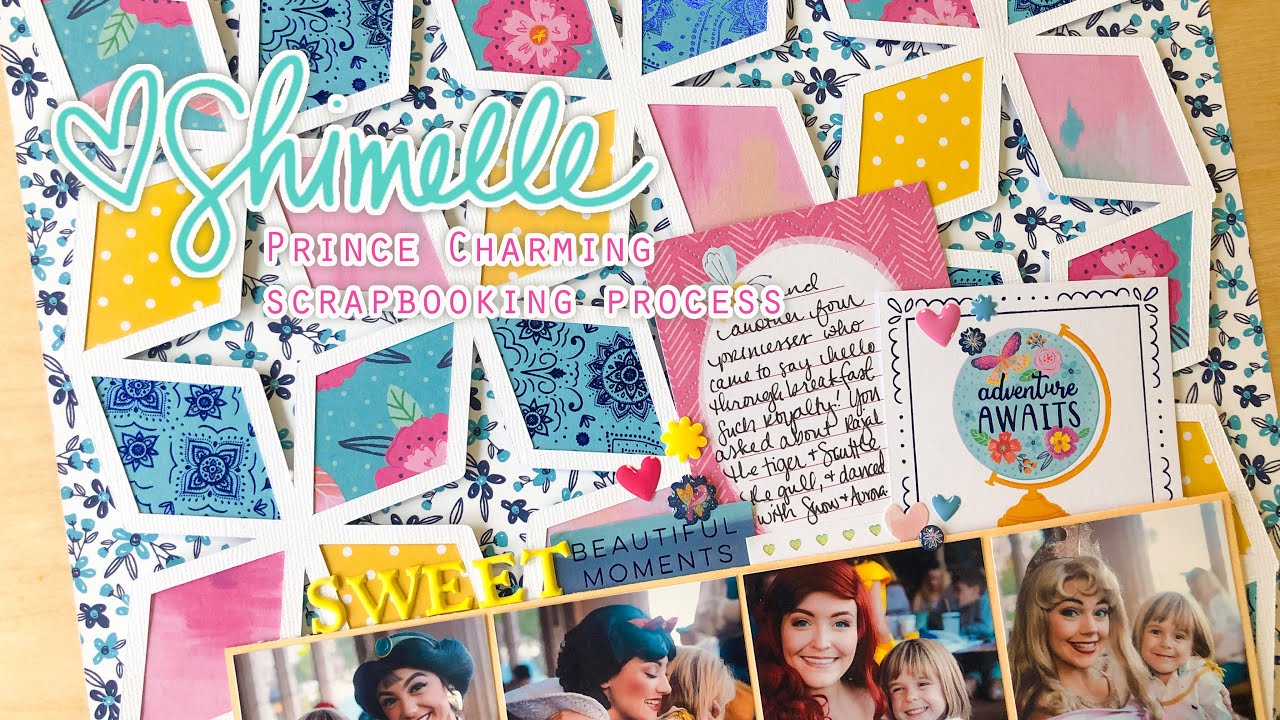 Prince Charming scrapbook page: Diamond Background Cut File