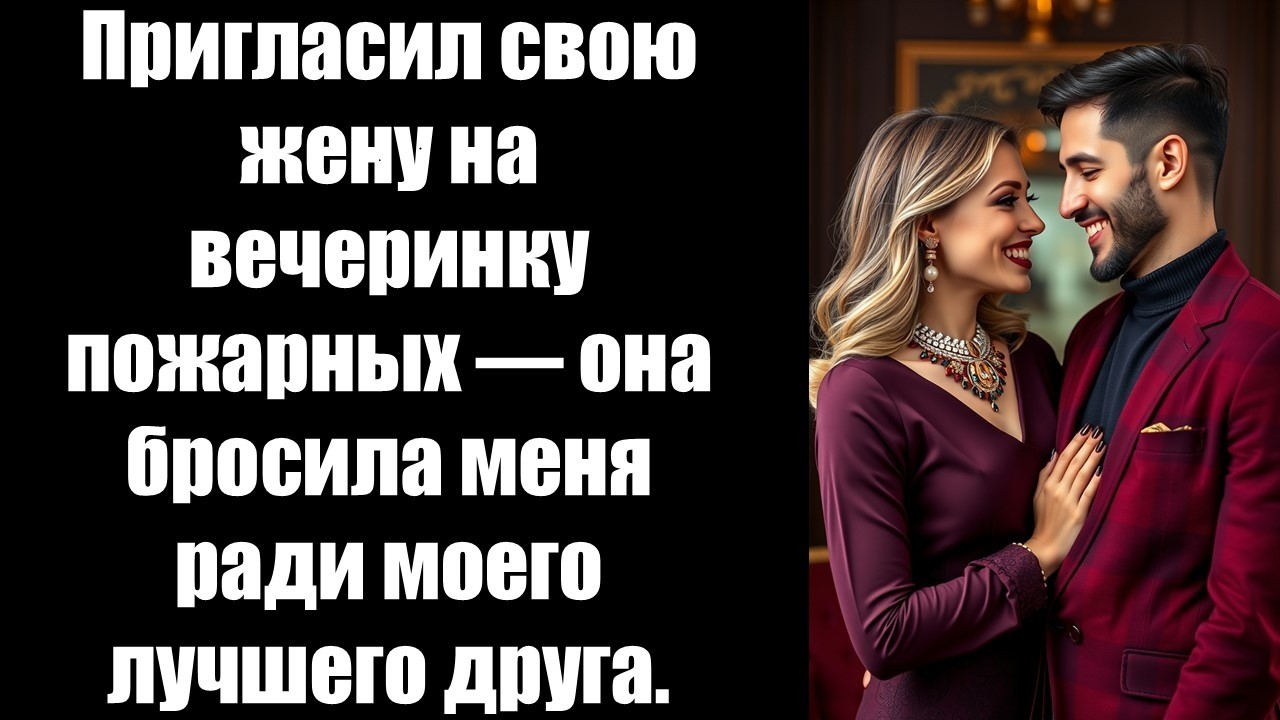 Пригласил свою жену на вечеринку пожарных — она бросила меня ради моего лучшего друга.#браквдании