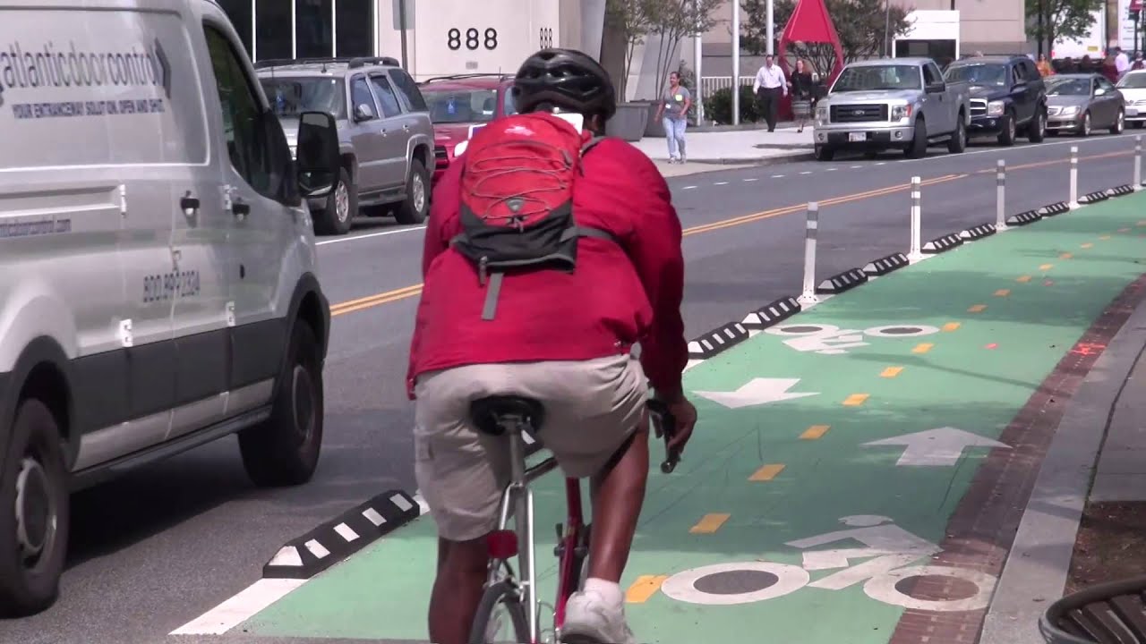Washington D.C.'s Protected Bike Lane Treatments on 1st Street