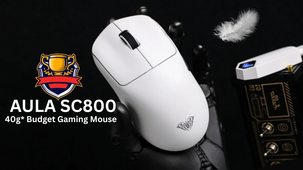 Ультралёгкая и быстрая бюджетная игровая мышь | AULA SC800 wireless