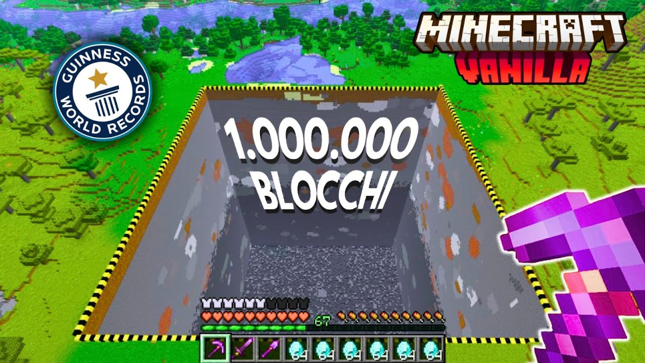 HO SCAVATO 1 MILIONE DI BLOCCHI SU MINECRAFT!!!