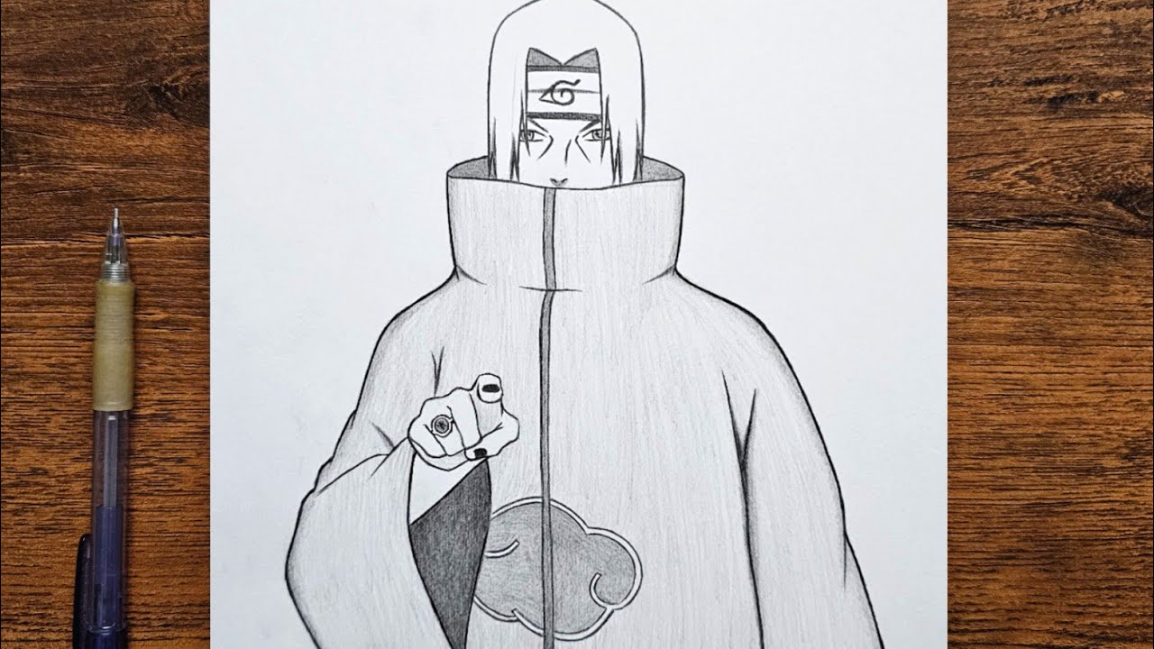 How to draw Itachi from Naruto | Itachi full body step by step | easy tutorial