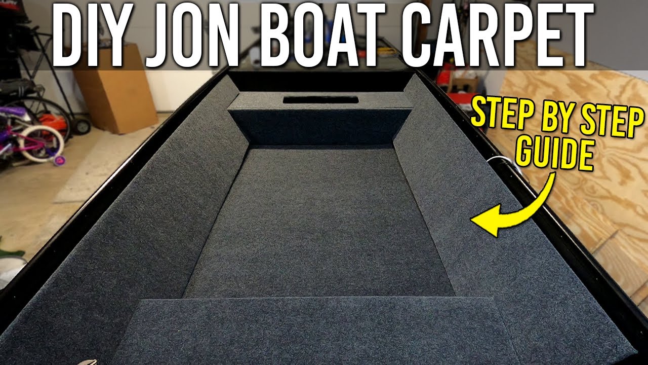 Carpeting Boat Plywood Deck for a Jon Boat To Bass Boat Build Conversion - Easy DIY Guide