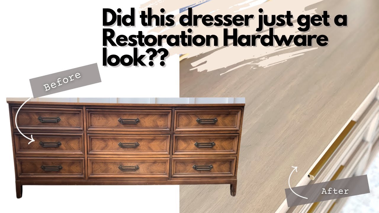 Beautiful Furniture Makeover With A Restoration Hardware Look