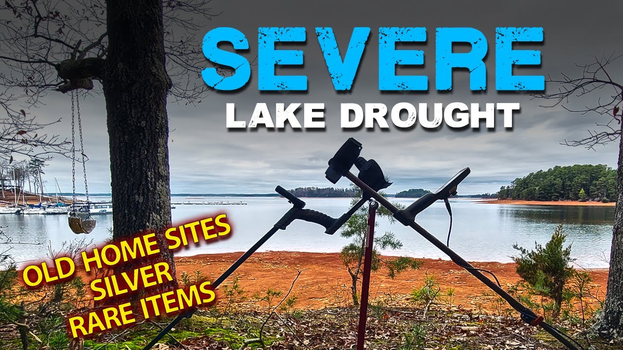 SEVERE Lake Drought Reveal Abandoned Home Sites That Were Once Submerged Underwater! #metaldetecting