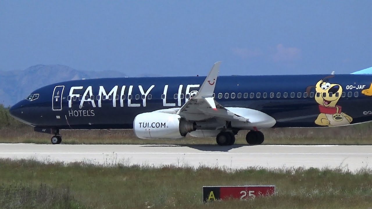 TUIFly Boeing 737 Scimitar Winglets (Family Life) & Jetairfly 737 Takeoff from Rhodes-RHO Spotting