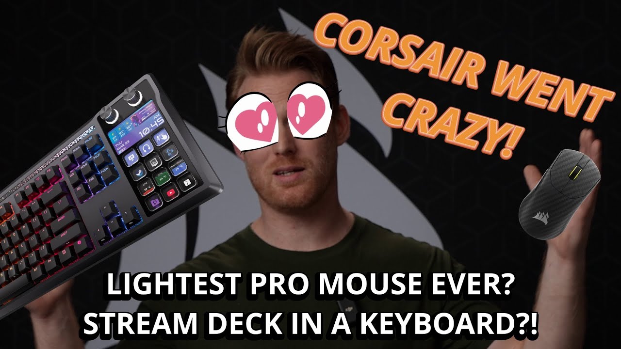 55g Carbon Fiber Mouse + Stream Deck Keyboard?! Corsair CES 2026 Hands-On
