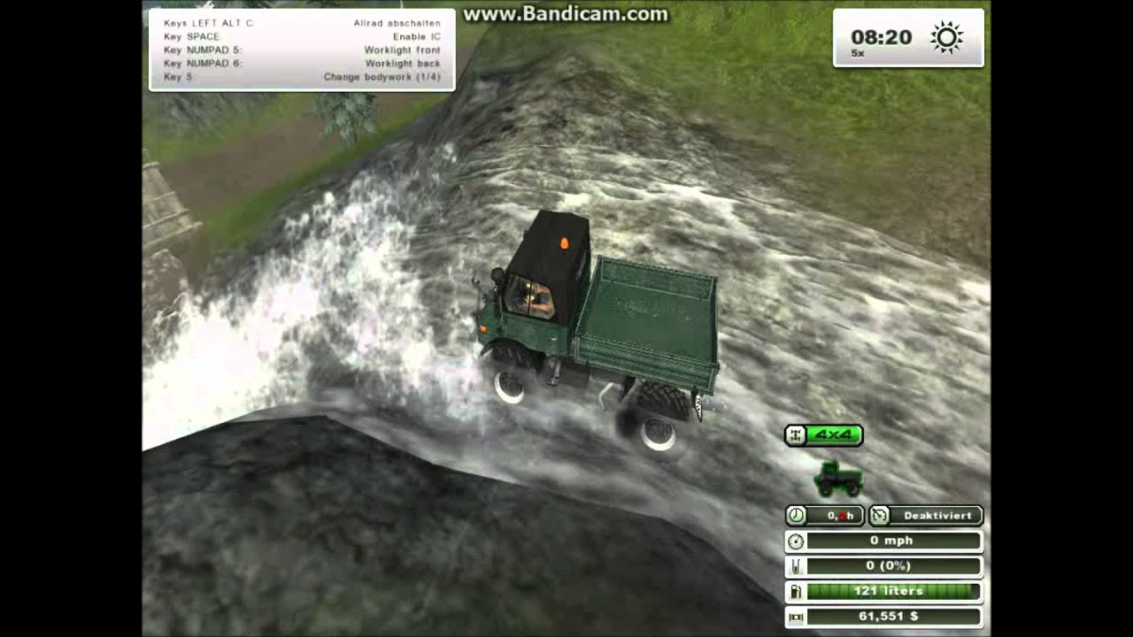 Farming Simulator Offroad Waterfall Hill Climb with the Unimog