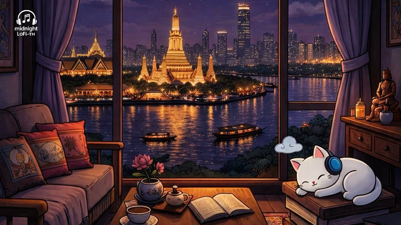 เพลงผ่อนคลาย สบาย ๆ สำหรับคุณ 🌙midnight LoFi Relex & Focus