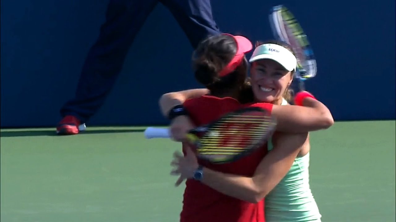 Martina Hingis/Sania Mirza vs. Latisha Chan/Hao-Ching Chan US Open 2015 SF ❤️💙