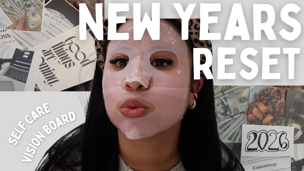 RESET W/ ME FOR 2026 | self care, vision board, + shopping